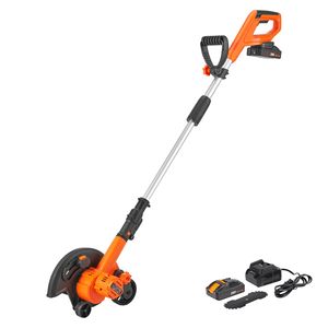 20 V Battery Powered Cordless <b>Lawn</b> <b>Edger</b> with 9 Inch Blade & 3 Position Depth Control Includes Battery Charger-Garden Tool - Product Image 2