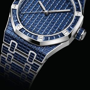 Meilleure vente Montre Moissanite unisexe glacée avec fonction de date automatique Montre en diamant incolore de haute qualité au prix de gros - Product Image 4