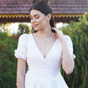 Beautiful Forever Symbol Diamond <b>Gold</b> Pendant Necklace for Women Luxury Bridal Wedding & Anniversary Gift with Elegant Appeal - Product Image 5