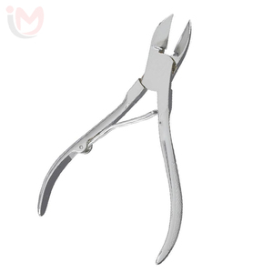 Alicates profesionales de acero inoxidable para uñas, con mandíbula plana de 10 mm, para el cuidado de las uñas de los dedos. - Product Image 1