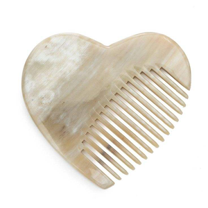 Peine de Cuerno Ecológico Hecho a Mano de Alta Calidad para Barba, Hecho de Cuerno de Búfalo 100% Natural, Forma Natural, Hecho en India - Product Image 4