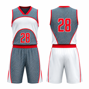 Conjunto de Uniforme de Baloncesto - Nombre y Número Personalizados, 100% Poliéster, Secado Rápido, Transpirable, Camisetas de Equipo con Impresión por Transferencia de Calor - Product Image 6