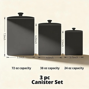 Luxury Ceramic Storage Canister Embossed Texture Airtight Lid Moisture Safe Kitchen Organizer <b>Decorative</b> Countertop Accent <b>Jar</b> - Product Image 5