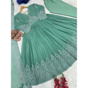 Hermoso vestido de fiesta para mujer con Pent y Dupatta Set Elegante y elegante - Product Image 3