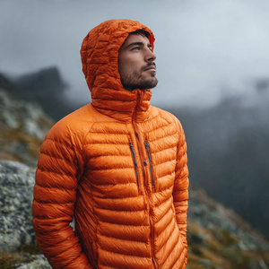 Ultralight Down <b>Padded</b> Jacket Men Winter Street Style Hood Zipper <b>Padded</b> Jackets Men's Warm Up Outerwear <b>Padded</b> Jacket Mens - Product Image 2