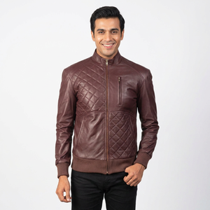 Vestes en cuir pour hommes fabriquées au Pakistan, en cuir véritable, style streetwear, veste en cuir élégante pour hommes - Product Image 6