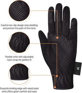 Guantes de equitación elásticos para mujer - Product Image 4