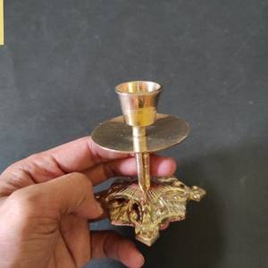 High Quality Brass Vintage <b>Small</b> <b>Candle</b> Holder With Irregular Shape And Polish Finished For Home Decoration Metal <b>Candle</b> Stand - Product Image 2