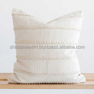 Housse de coussin de luxe indienne ferme rustique tissé housse de coussin ou salons avec fermeture éclair - Product Image 1