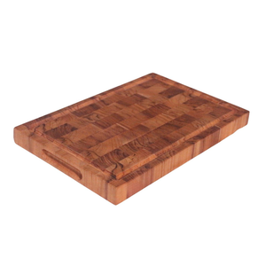 Plateau de service rond en bois, finition mate, design traditionnel durable, couleur bois naturel - Product Image 4