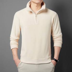 เสื้อสเวตเชิ้ตพรีเมียมสำหรับผู้ชาย ผ้าฝ้ายคอวี แขนยาว สไตล์ลำลอง สตรีทแวร์ รับผลิตตามสั่ง (OEM) ขายส่งจากโรงงานในสหรัฐอเมริกา - Product Image 3