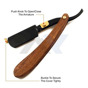 Professional Straight Edge Shaving <b>Razor</b> for <b>Men</b> Premium Barber Salon Cut Throat Shavette Smooth Close Shaving Grooming Tool - Product Image 3