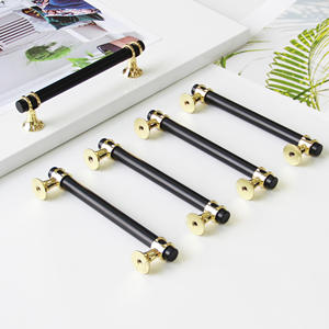 Tiradores de Lujo Modernos de Aleación de Zinc en Negro Mate y Dorado para Muebles de Cocina, Comedor y Baño - ¡Venta Caliente! - Product Image 2