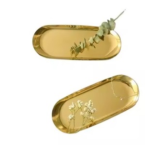 Serving Metal Chocolate Tray Stainless Steel Dessert Serving Tray Candy <b>Display</b> Plate Dining <b>Table</b> Use - Product Image 5