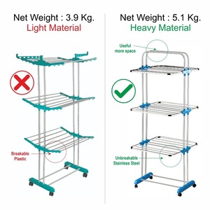 Séchoir à linge mural rétractable, support pliable pour le séchage du linge, organisateur de vêtements peu encombrant pour salle de bain et balcon - Product Image 2