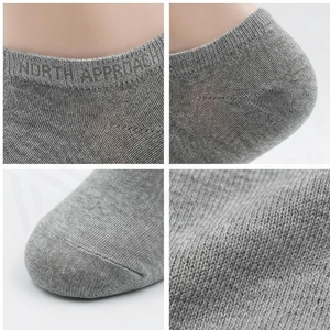 Ankle <b>Socks</b> Solid Gray Breathable Knitted for Adults Daily Casual Wear - Product Image 4