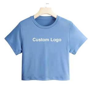 Camiseta de manga larga para mujer, cuello redondo, básica, informal, suave, elástica, ligera, para uso diario, al por mayor - Product Image 4