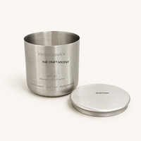 Bougie parfumée de luxe en acier inoxydable, pot métallique minimaliste, cire de soja pour aromathérapie, décoration intérieure, centre de table de mariage, cadeau d'hôtel