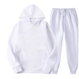 High Quality Customized 2 Piece Winter <b>Thermal</b> Breathable Plus Size Men's <b>Tracksuit</b> Set Printed Casual Hoodie and Sweatpants - Product Image 5