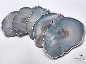Agate coasters from India <b>table</b> decoration coasters luxury placemats available at factory price - Product Image 2