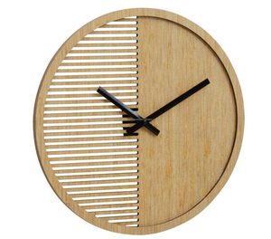 Wooden Epoxy Resin Art Quartz Two-piece Single Face Industrial Design <b>Battery</b> Powered Needle Living Room Wall <b>Clock</b> Modern - Product Image 3