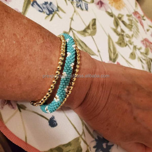 Stretch Charm Embroidery Seed Beads Multicolor 7inch Bracelet Handmade Luxury Fashion Jewelry Adjustable Wrist Band Custom - Product Image 4