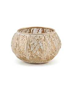 Skies Trader Metal <b>Leaf</b> Cutout Candle Holder Gold Iron Filigree Tea <b>Light</b> Bowl Votive Lantern Tabletop Centerpiece Wedding <b>Light</b> - Product Image 2