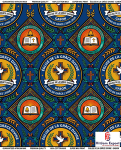 Premium Customized African Wax Print Fabric Supplier Church Anniversary Celebration Convention Textile Manufacturer - Product Image 4