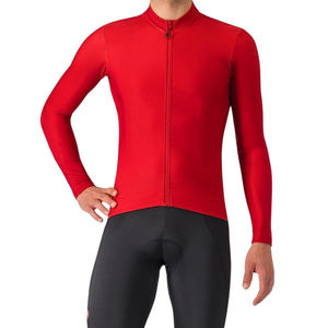 Maillot de cyclisme thermique personnalisé de haute qualité pour hommes, respirant, manches longues, techniques d'impression, vêtements d'hiver et d'automne, grandes tailles - Product Image 1
