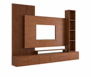 Panel de TV Moderno de Madera, Centro de Entretenimiento, Mueble de TV de Lujo para Hotel o Apartamento, Consola Multimedia para Sala de Estar - Product Image 2