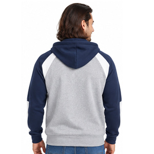 Sudadera con capucha y cremallera completa para hombre, personalizada, de calidad, informal, deportiva, fabricante OEM ODM, proveedor mayorista - Product Image 2