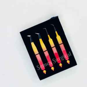 Pinzas de Alta Calidad con Punta de Fibra para Pestañas, de Acero Inoxidable y Almacenamiento en Múltiples Compartimentos, Pinzas para Injerto de Pestañas - Product Image 2