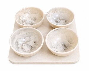 Bol à salade jetable écologique en résine, design de luxe fait main, compatible congélateur, pour service de fête, cuisine et décoration moderne de la maison - Product Image 6