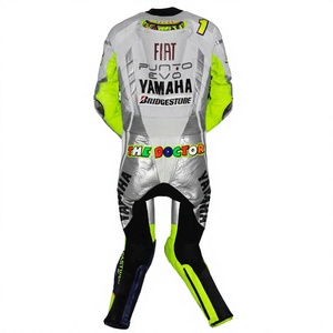 Traje de Carreras MotoCP Ramaha 1 Pieza de Cuero Vacuno/Canguro para Moto/Traje de Pista/Conducción con Armadura Nivel 2 para Motociclistas - Product Image 2