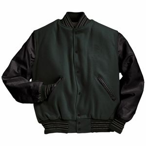 Factory Wholesale OEM High Quality Unisex Hooded Patchwork Varsity <b>Jacket</b> <b>Slim</b> <b>Fit</b> 100% Wool Streetwear - Product Image 3