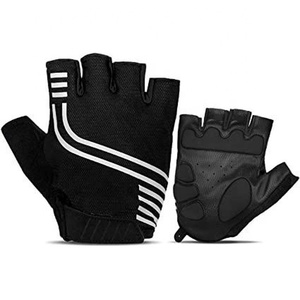 Gants de gymnastique demi-doigts pour hommes, absorbant les chocs et antidérapants Gants de vélo de montagne respirants pour le vélo - Product Image 1