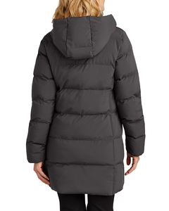 Winter Fashion Black Hooded Zipper <b>Fur</b> Women's Long Customized Breathable Windproof Wool Linen <b>Lined</b> Puffer Long Parka <b>Jacket</b> - Product Image 6