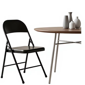 Chaises pliantes contemporaines en métal coloré, légères, durables et portables, très vendues, pour chambre, salle à manger, extérieur et mariages - Product Image 1