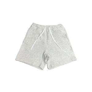 Conjuntos de verano 100% de algodón para hombre, camisetas de manga corta + pantalones cortos de pierna ancha, trajes de dos piezas, peso pesado, 320g, transpirable High Street - Product Image 4