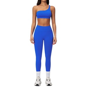Ensemble de leggings de yoga sans couture à séchage rapide et haute élasticité pour femmes, 2 pièces, respirant, vêtements de sport, soutien-gorge de sport, fitness - Product Image 3