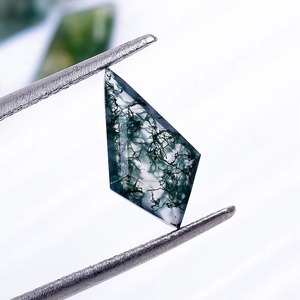 Piedra Preciosa de Ágata Musgosa Verde Rara, Calibrada, para Joyería, Piedra Inspirada en la Naturaleza, Lote de Ágata Musgosa Natural - Product Image 1