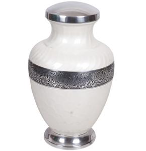 Urna Funeraria de Aluminio Plateado Blanco Estilo Americano con Acabado Natural, Capacidad de 220 Pulgadas Cúbicas, Decoración Conmemorativa para Interiores - Mejor Precio - Product Image 1