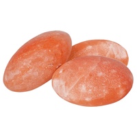Kit Pijat Tubuh Grosir Batu Kristal Panas Garam Himalaya Merah Muda untuk Terapi Spa Relaksasi Pereda Nyeri