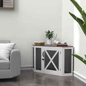 Stile moderno solido modello di legno Pet gabbia casa all'ingrosso angolo cane cassa per uso interno con chiusura a pulsante - Product Image 2