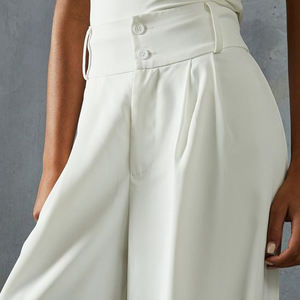 Pantalones de Fabricante 2026 para Mujer, Color Sólido, Algodón, Estilo Cargo, Joggers, Cintura Alta, Largura Media, Transpirables, Pierna Ancha, Ajuste Holgado - Product Image 2