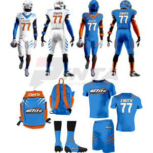 Uniforme de Fútbol Americano de Manga Corta, Color Sólido, Alta Calidad, Transpirable, 100% Poliéster - Product Image 3