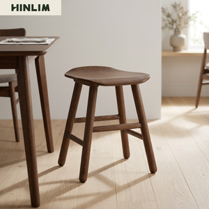 High Quality Portable <b>Wooden</b> <b>Stool</b> Scandinavian Design Modern Home Furniture Durable Bedroom Apartment Living Room Chair Low - Product Image 5