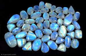High Flash Blue Moonstone Natural Crystal Crystal Collecting Gemstones Cabochon Loose Wholesale Price <b>Stones</b> All Sizes Available - Product Image 3