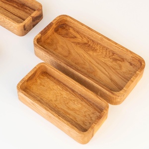 rectangular acacia serving <b>tray</b> with handles round acacia <b>tray</b> for table serving square acacia <b>tray</b> for <b>snacks</b> oval acacia - Product Image 3