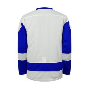 Maillot de hockey sur glace personnalisé, unique et abordable, couleur unie, design à lacets, 100 % polyester, impression par sublimation numérique, séchage rapide - Product Image 3